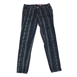 TINSELTOWN Skinny Jeans Aztec Native/Western Juniors (Sz 9)